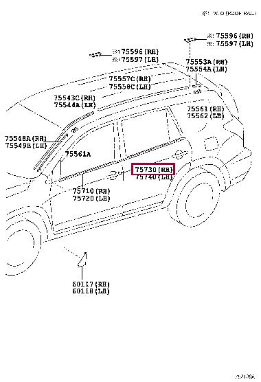 7573042021 Toyota Auto part
