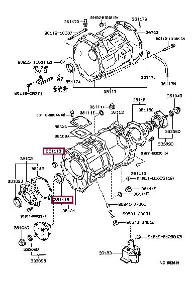 9031115008 Toyota Oil seal