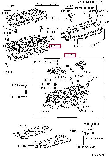 1110169136 Toyota Cylinderhead (exch)