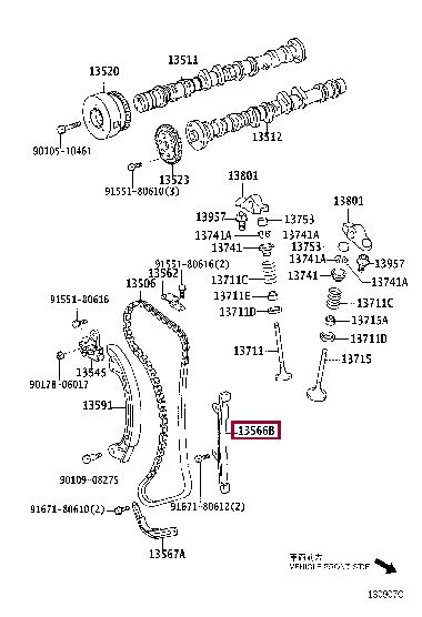 Toyota 13566-23030 Auto part 1356623030