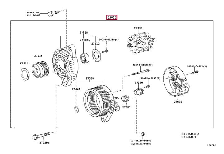 Toyota 27060-37150 Alternator 2706037150 2706037150 Toyota Alternator