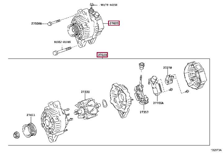 2706075311 Toyota Alternator