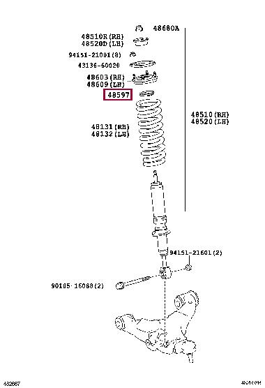 4859760120 Toyota Oil seal