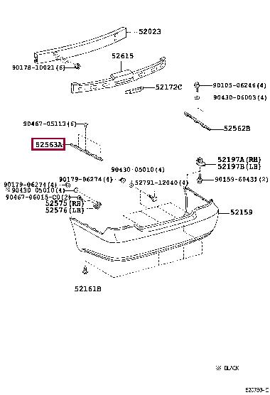 Toyota 52563-33010 Auto part 5256333010 5256333010 Toyota Auto part