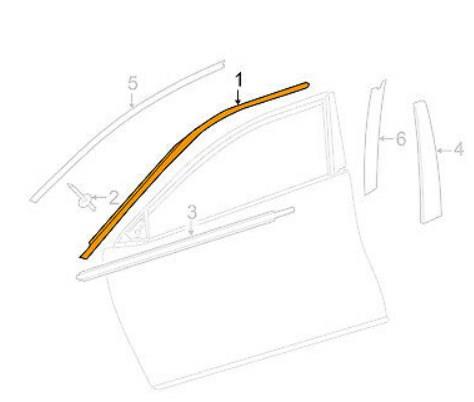 7575306080 Toyota MOULDING, FR DOOR WI