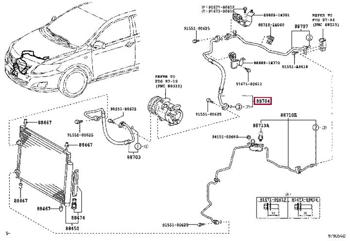 Toyota 88704-1A181 Coolant pipe 887041A181