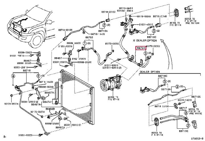 8870460390 Toyota Coolant pipe