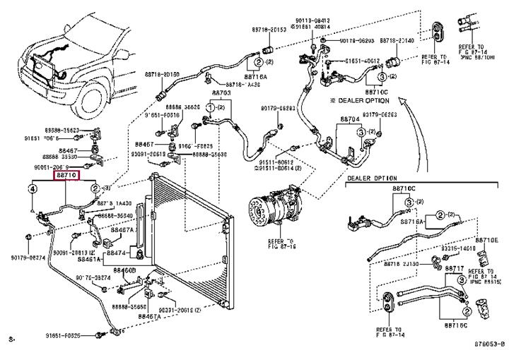 887106B230 Toyota Coolant pipe