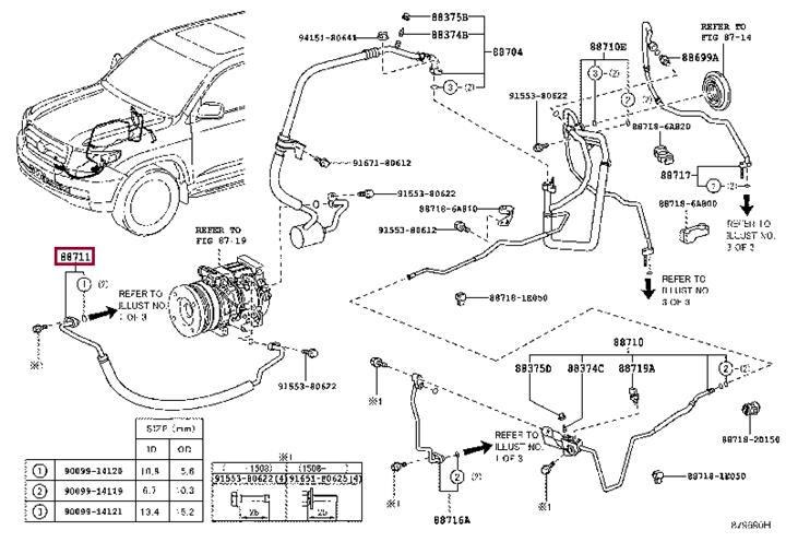 8871160820 Toyota Coolant pipe