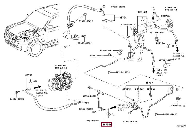 887166C200 Toyota Coolant pipe
