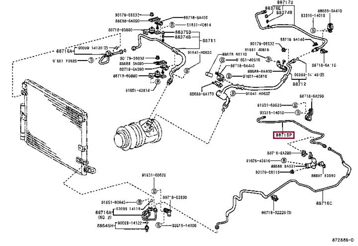 8872660740 Toyota Air duct