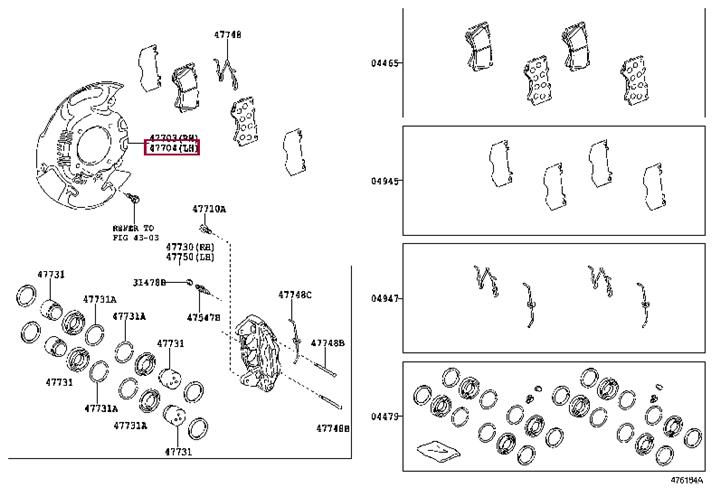 Brake dust shield Toyota 47704-60090
