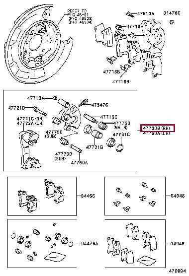 Toyota 47730-48020 BREMSZYLINDER 4773048020 4773048020 Toyota BREMSZYLINDER