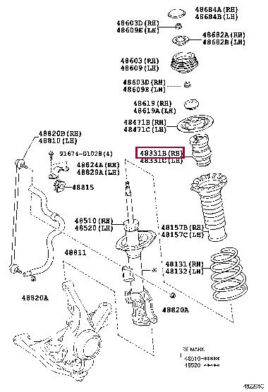 Buy Toyota 48331-0D030 at a low price in United Arab Emirates!