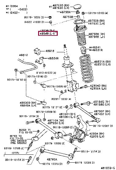 Toyota 48540-80002 ABSORBER SET, RR LH 4854080002 4854080002 Toyota ABSORBER SET, RR LH