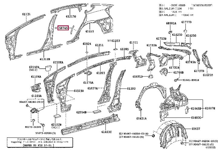 5874547020 Toyota PROTECTOR, QUARTER