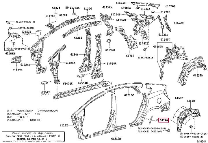 5874647020 Toyota PROTECTOR, QUARTER