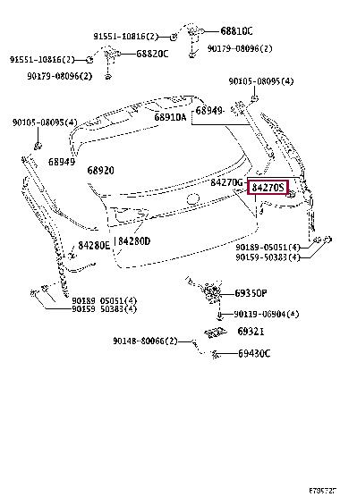 6161742040 Toyota Clip