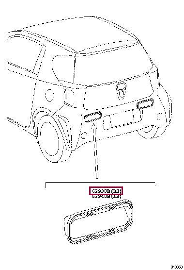 6294030150 Toyota Air duct