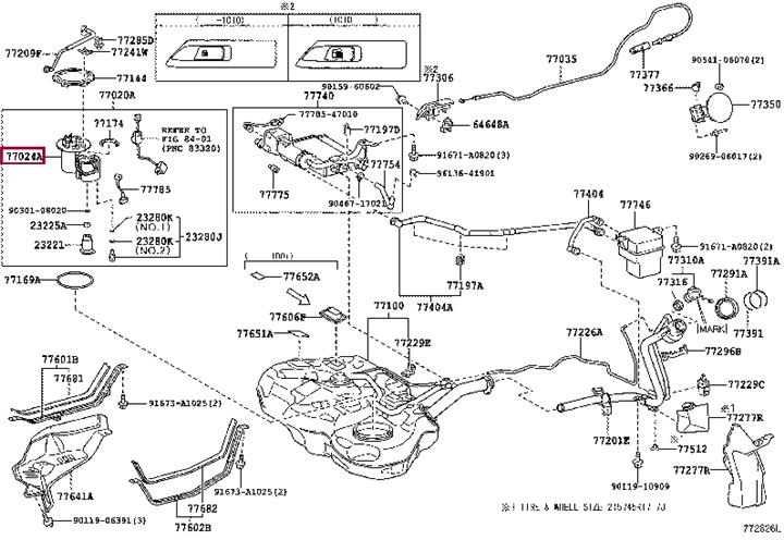 7702447030 Toyota Fuel pump