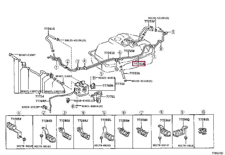 7725160800 Toyota Pipe branch
