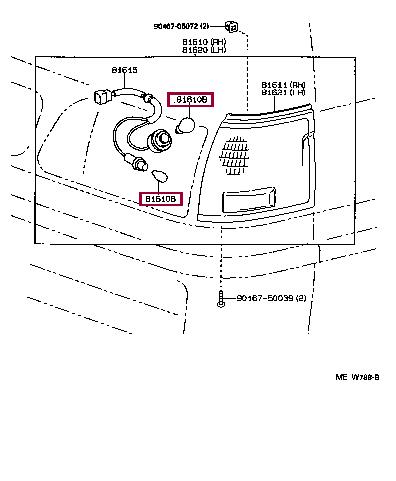 9098113036 Toyota Halogen lamp 12V