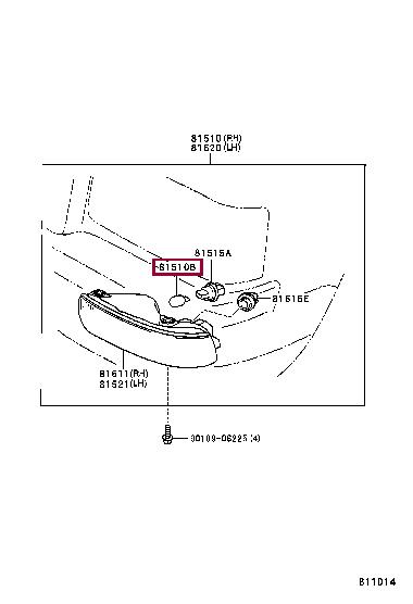 9098113037 Toyota Halogen lamp