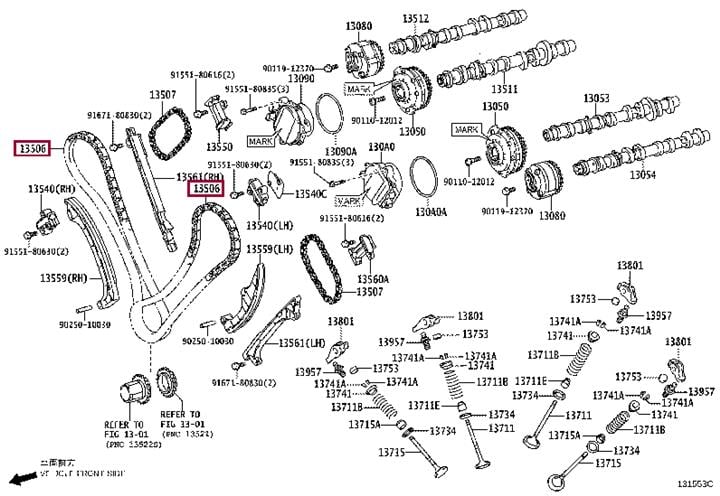 1350638030 Toyota Timing chain