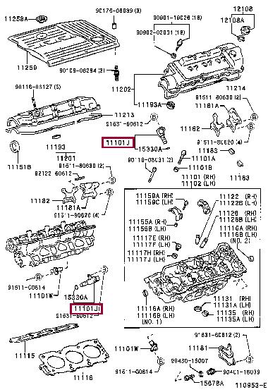 Toyota 15330-20011 Valve of the valve of changing phases of gas distribution 1533020011 1533020011 Toyota Valve of the valve of changing phases of gas distribution