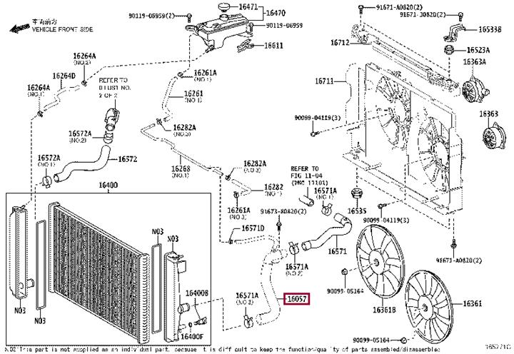 1605737021 Toyota Pipe branch