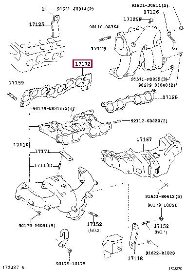 1717213060 Toyota Exhaust manifold gasket