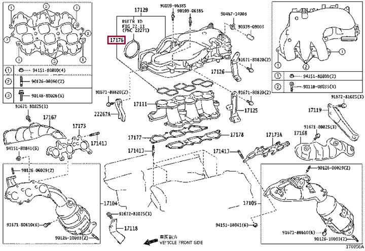 1717631140 Toyota Intake manifold gasket