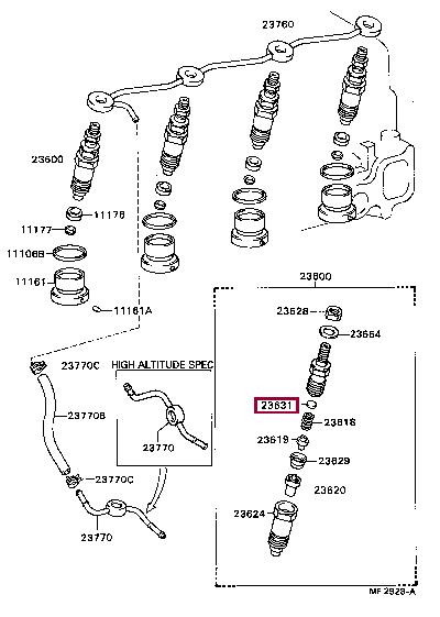 2363646010 Toyota Differential washer support