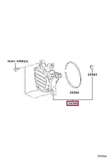 Toyota 29300-0W050 Vacuum pump 293000W050