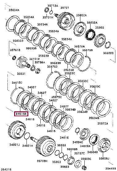 3461533100 Toyota Friction disc