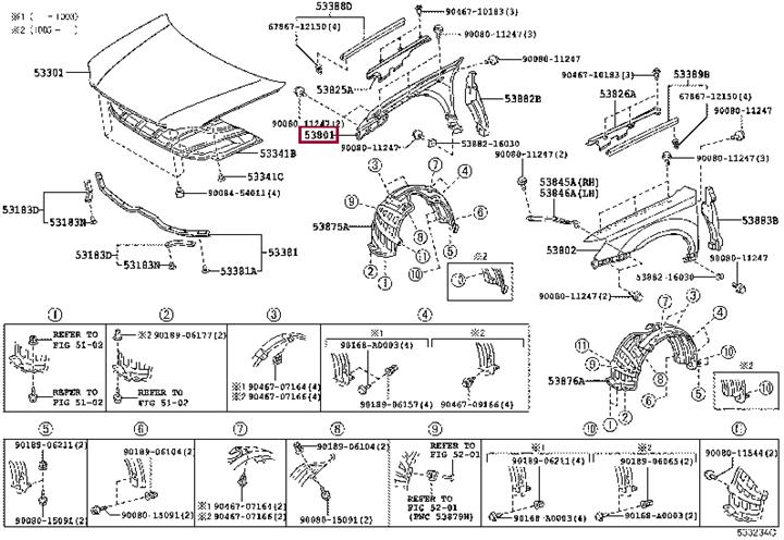 Buy Toyota 53811-AC050 at a low price in United Arab Emirates!