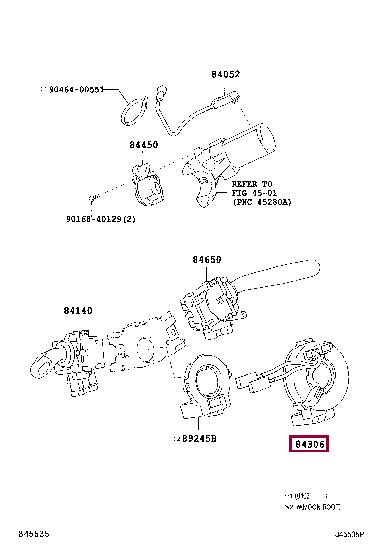 8430652060 Toyota Steering column plume