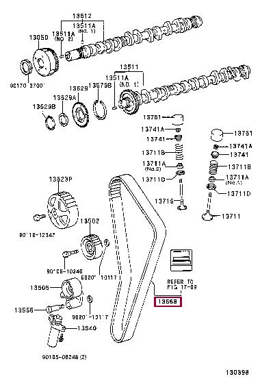 1356849075 Toyota Toothed belt