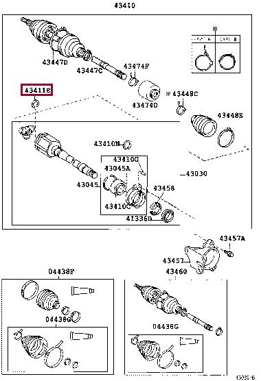 4342528010 Toyota Locking Ring
