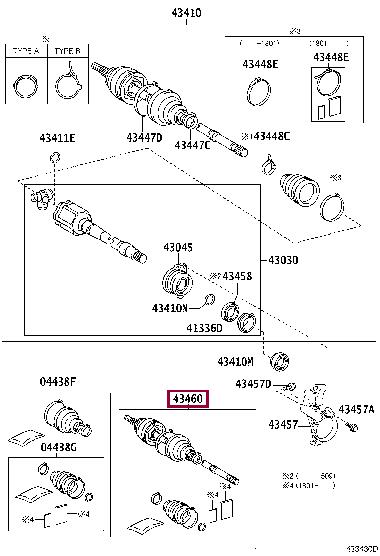 4347049815 Toyota CV joint