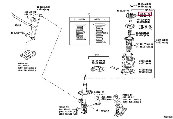 Toyota 48609-12570 Strut bearing with bearing kit 4860912570