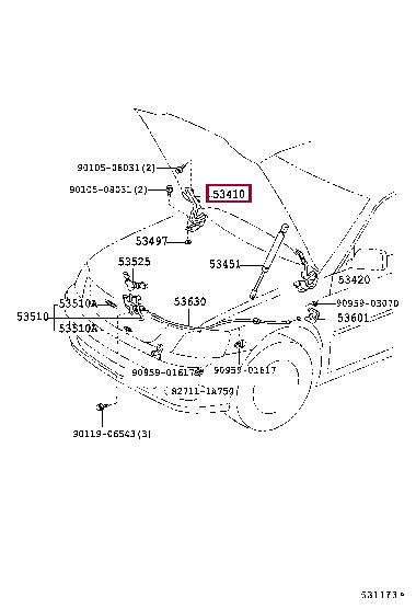 5341033120 Toyota Auto part