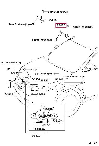 Buy Toyota 53420-0E120 at a low price in United Arab Emirates!