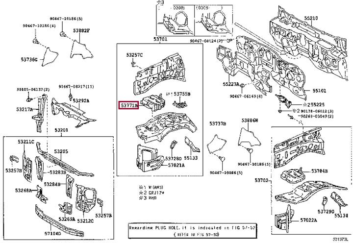 5377135080 Toyota Auto part