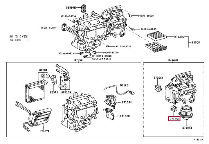 Toyota 87165-13010 Auto part 8716513010 8716513010 Toyota Auto part