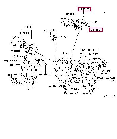 Toyota 91511-B0825 Bolt 91511B0825 91511B0825 Toyota Bolt