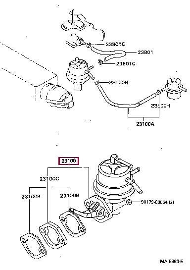2310019257 Toyota Fuel pump