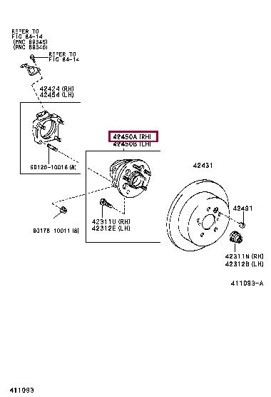 Toyota 42410-28021 Wheel hub 4241028021