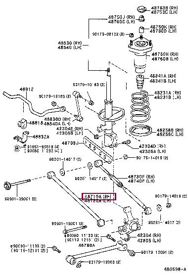 Toyota 48710-33060 Track Control Arm 4871033060