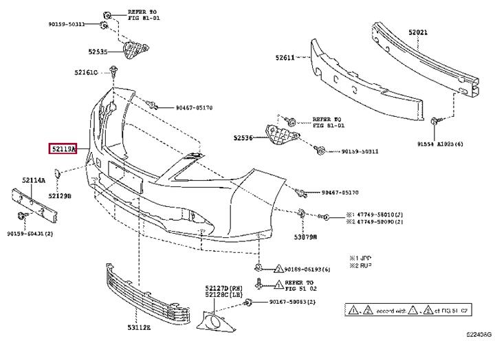 5211933983 Toyota Front bumper